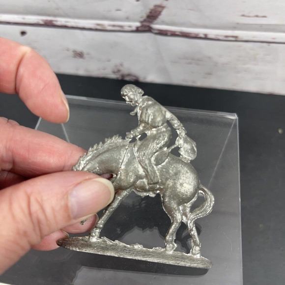 Vintage 1970's Greenfield Village Die Cast Thin Cowboy Figure - Picture 5 of 9